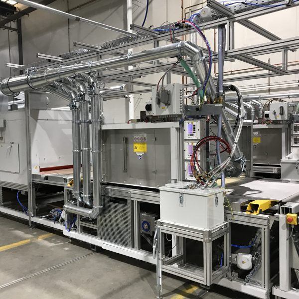 Horizontale Pulverbeschichtung