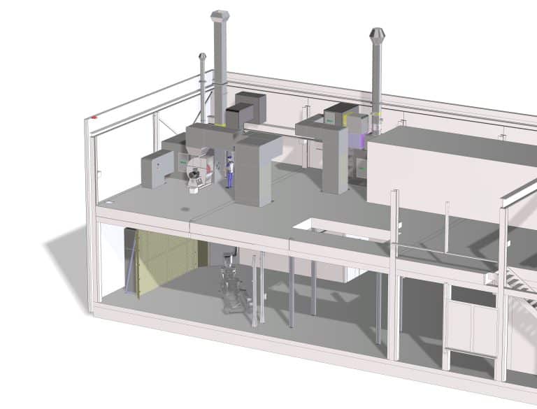 3D Ansicht von Lackieranlage