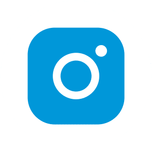 blaue instagram icon