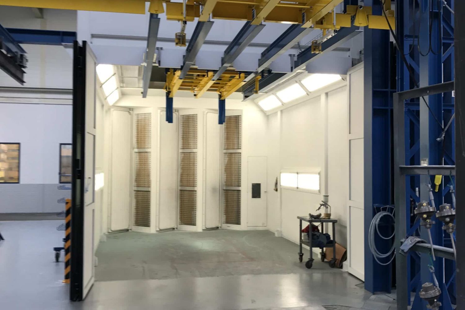 Pulverbeschichtungsanlage.