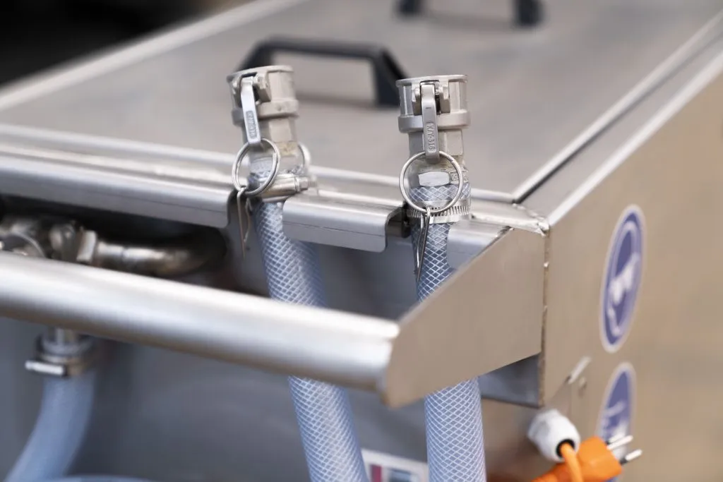 Reinigungsgerät in der Werkstatt