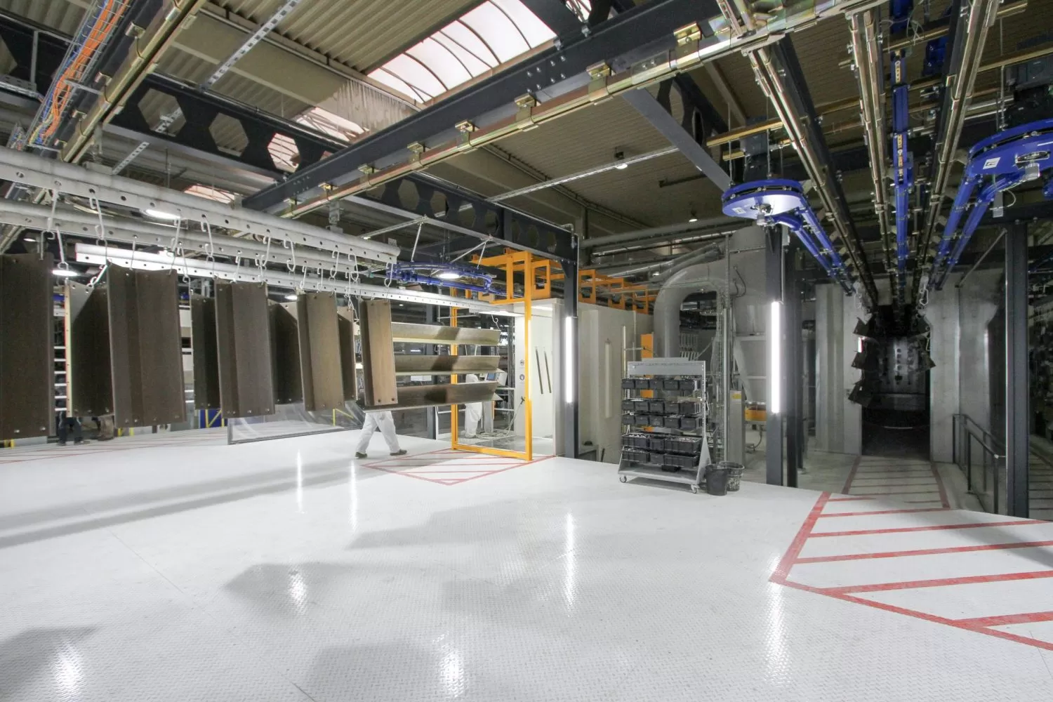 Pulverbeschichtungsanlage. Trockner.